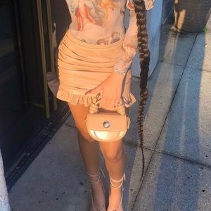 tight mini skirt